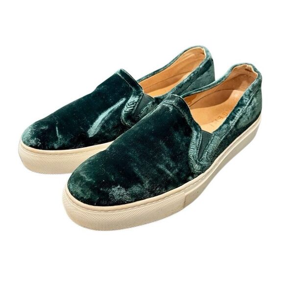 M. Gemi Green Velvet Cerchio Sneakers. Size 41/US 10 - Picture 1 of 9